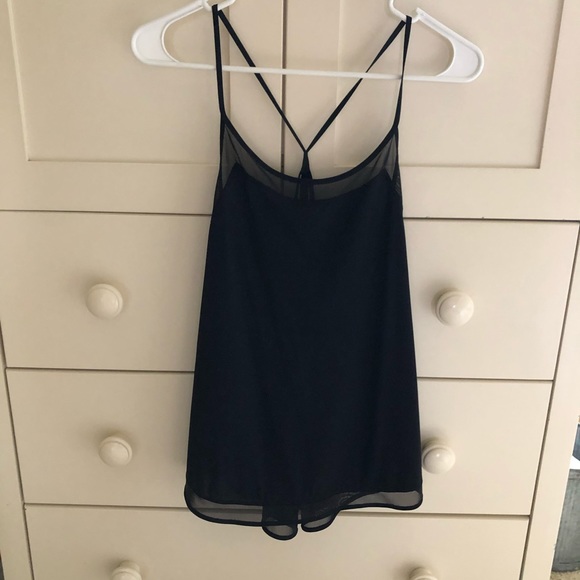Lululemon Black Mesh Strappy Tank - Picture 3 of 6